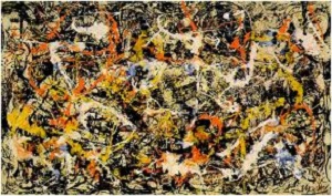 Obra original de Jackson Pollock.