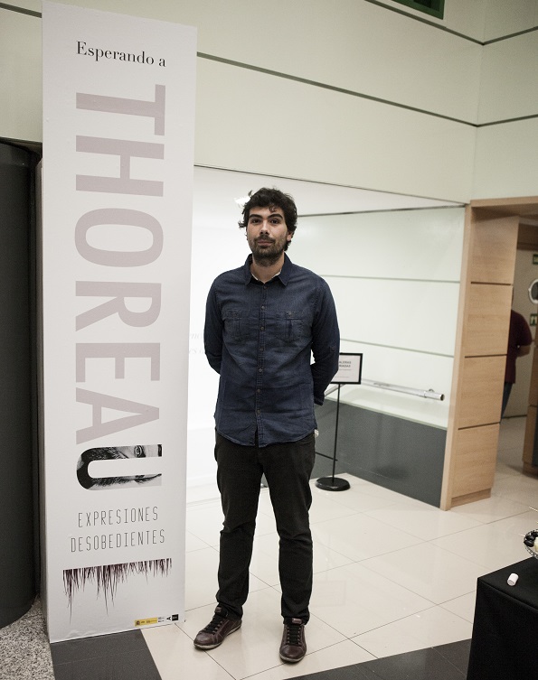 Gerardo Silva, Comisario de la Exposición "Esperando a Thoreau". Foto: Luis Checa
