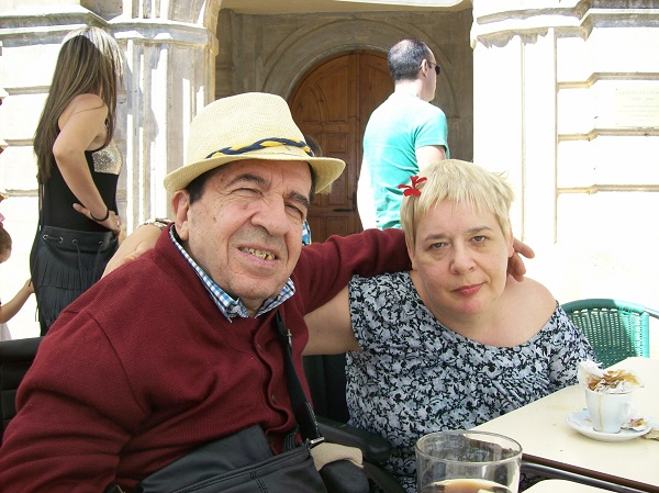 Virginia Blanco y José Manuel Rodríguez durante sus vacaciones.