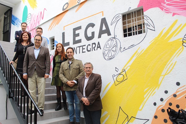 El alcalde de Leganés, Santiago Llorente en la inauguración de Lega Integra. Foto: Fundación AMÁS.