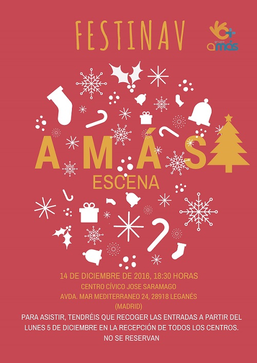 Diferentes festivales llenan de Navidad a Fundación AMÁS. Foto: Fundación AMÁS.