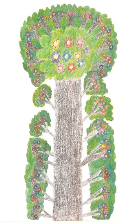 "Árbol" obra finalista de Victoria Rodrigo. Foto: Fundación AMÁS.