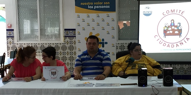 Intervención del Comité de Ciudadanía de Fundación AMÁS en la Asamblea de Adfypse. Foto: Fundación AMÁS.